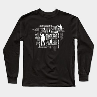 Wynonna Earp Quotes Word Cloud Long Sleeve T-Shirt